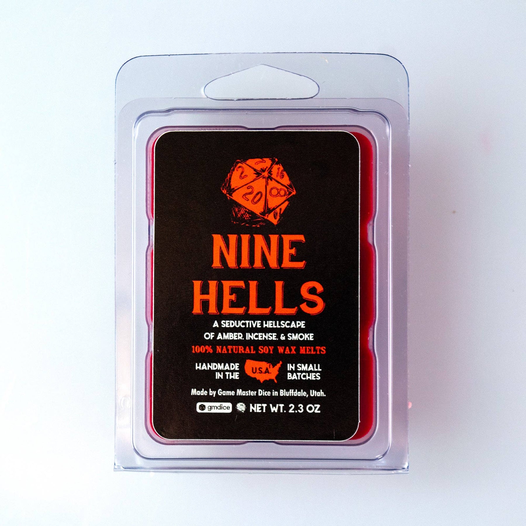 Game Master Dice Decor > Candles Nine Hells Gaming Candle: 8oz Tin 03211260