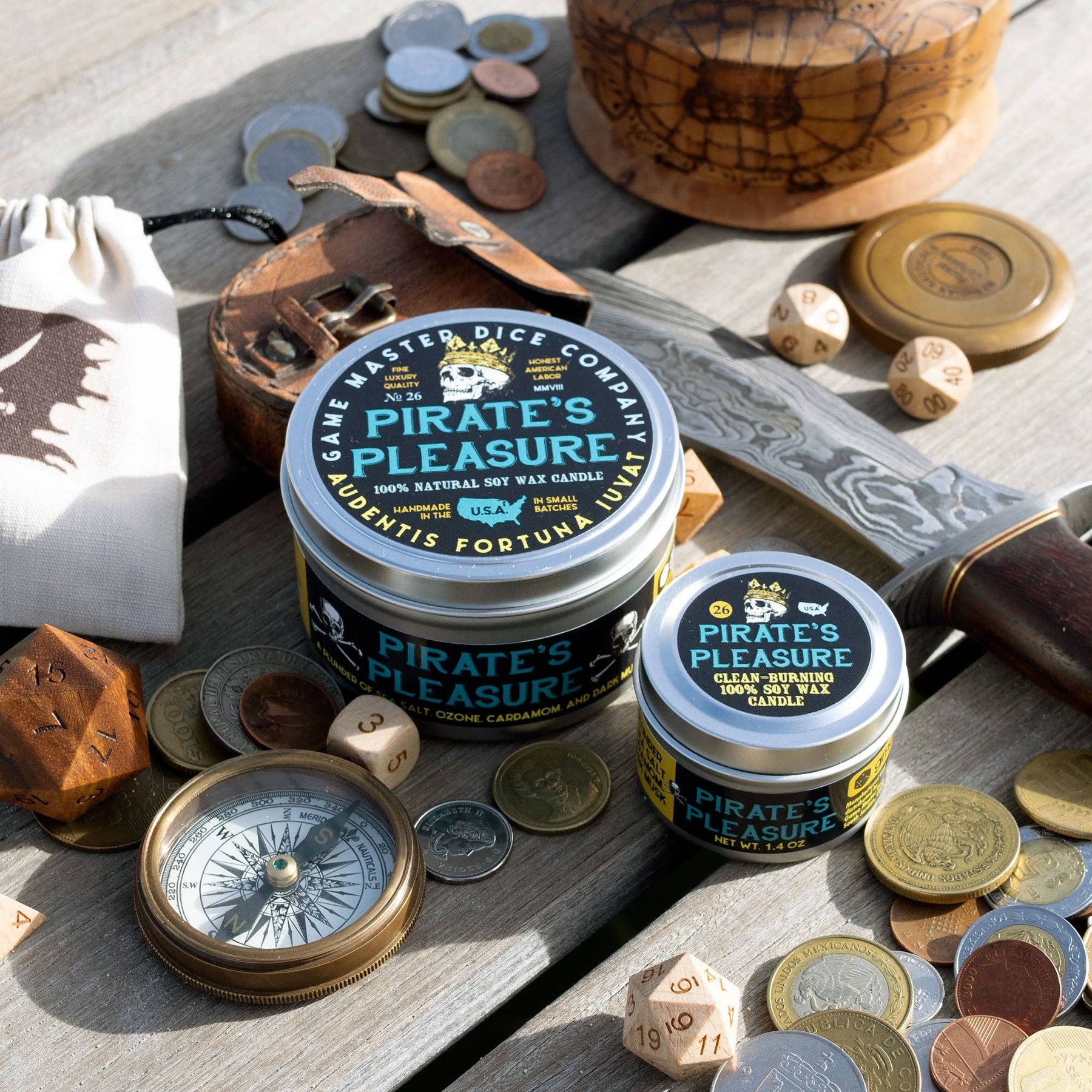 Game Master Dice Decor > Candles Pirate's Pleasure Gaming Candle: 8oz 03735548 80026