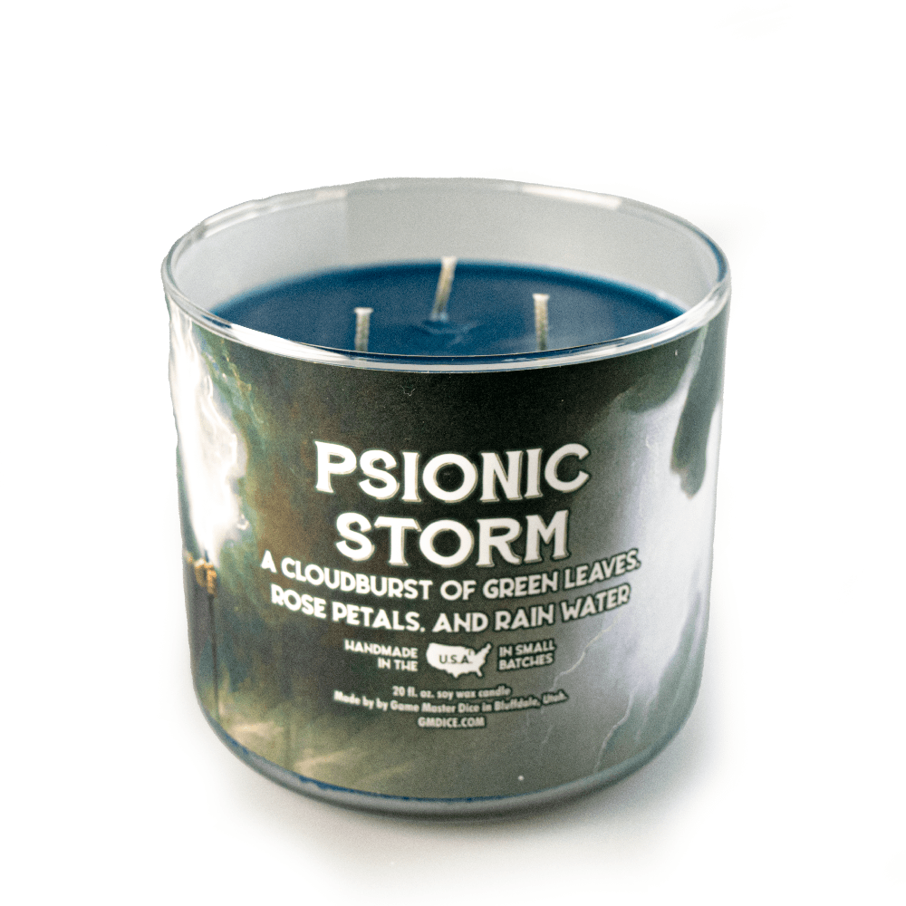Game Master Dice Decor > Candles Psionic Storm Gaming Candle: 8oz 03801084 80009