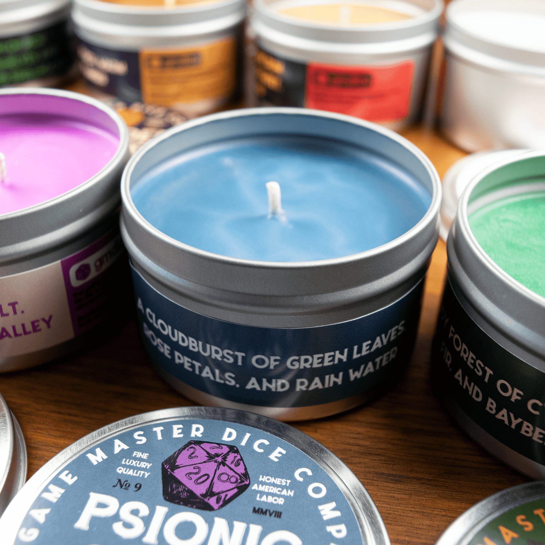 Game Master Dice Decor > Candles Psionic Storm Gaming Candle: 8oz 03801084 80009