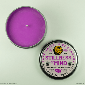 Game Master Dice Decor > Candles Stillness of Mind Gaming Candle: 8oz 03440636 00008