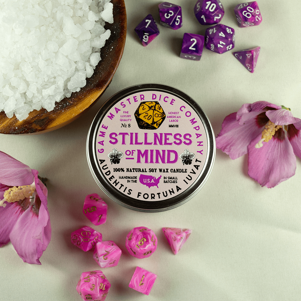 Game Master Dice Decor > Candles Stillness of Mind Gaming Candle: 8oz 03440636 00008