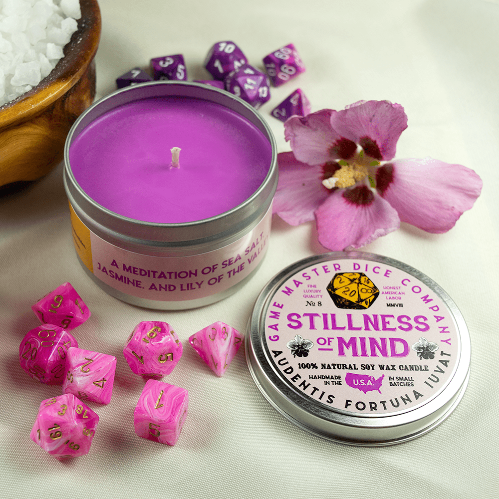 Game Master Dice Decor > Candles Stillness of Mind Gaming Candle: 8oz 03440636 00008