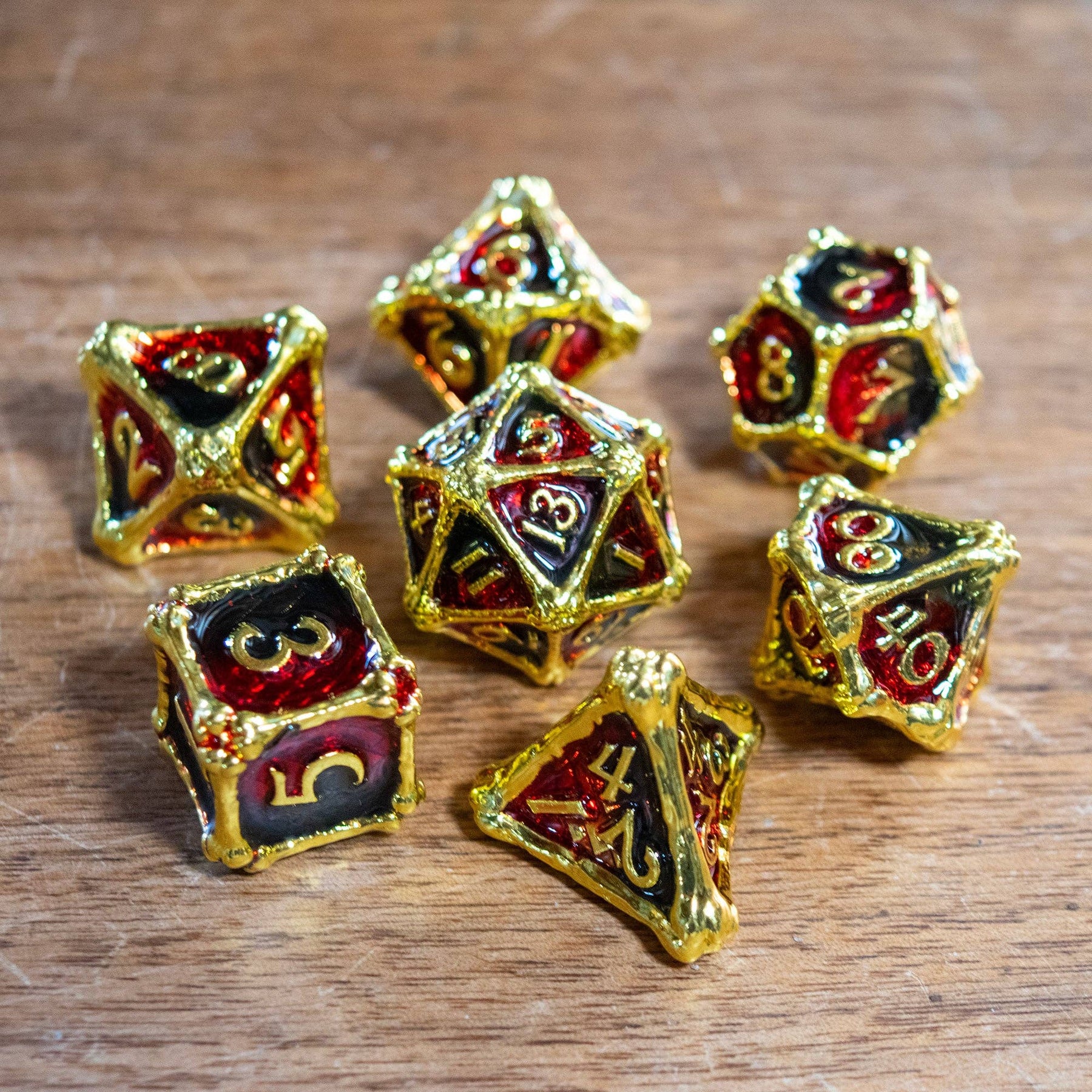 Game Master Dice Dice > Other Dice Dragon Bones: Red & Black 85326844 METAL-DRAGON-BONES