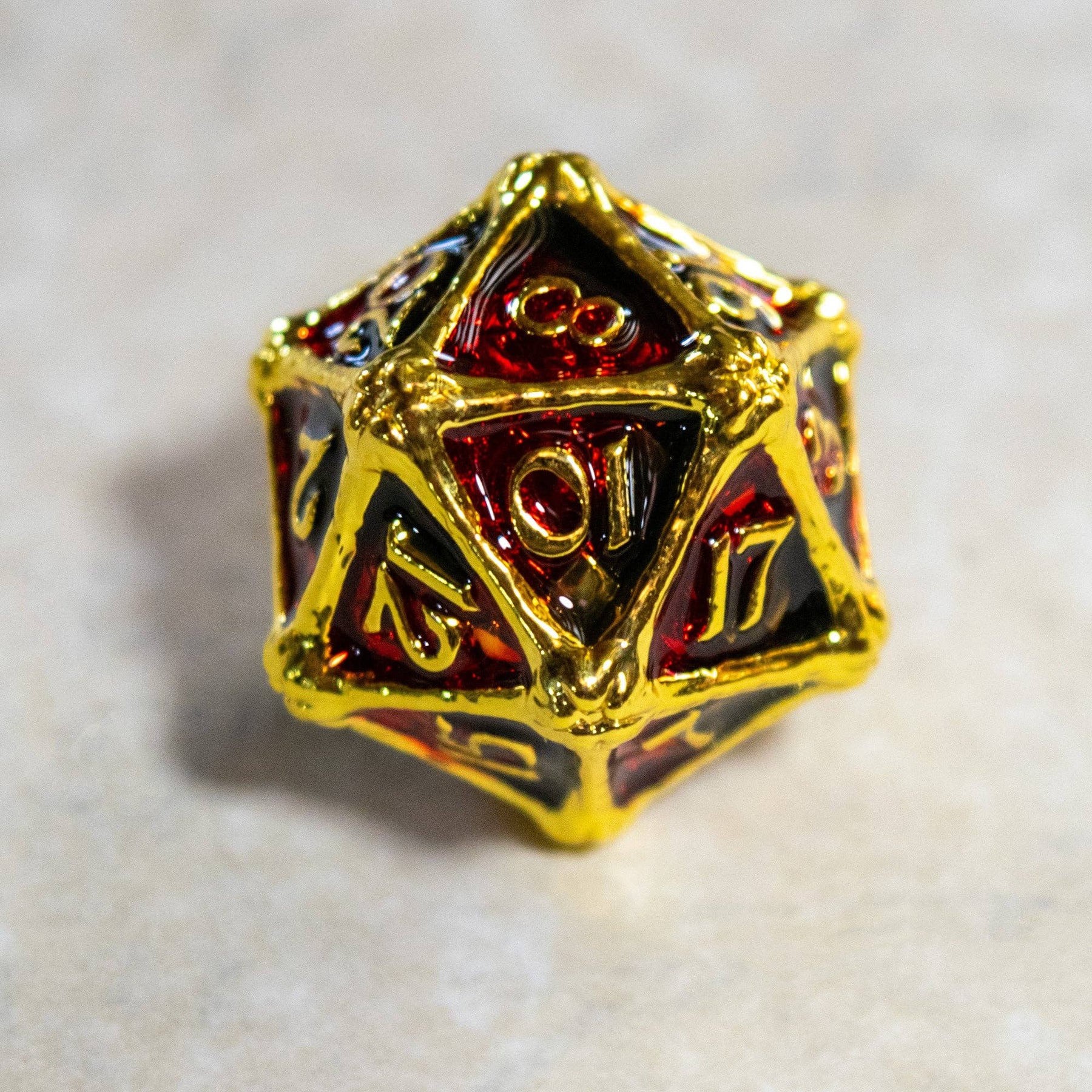 Game Master Dice Dice > Other Dice Dragon Bones: Red & Black 85326844 METAL-DRAGON-BONES