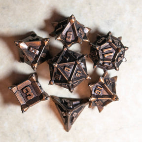 Game Master Dice Dice > Other Dice Spiky Bronze Dice Set 45992188 METAL-SPIKY