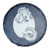 Game Master Dice Home > Drinkware > Coasters Baby Dragon Hatchling Coaster - Baby Dragon Peeking Out of Shell 47822332