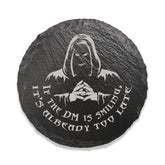 Game Master Dice Home > Drinkware > Coasters Funny D&D Drink Coaster - If the DM is Smiling 07011068