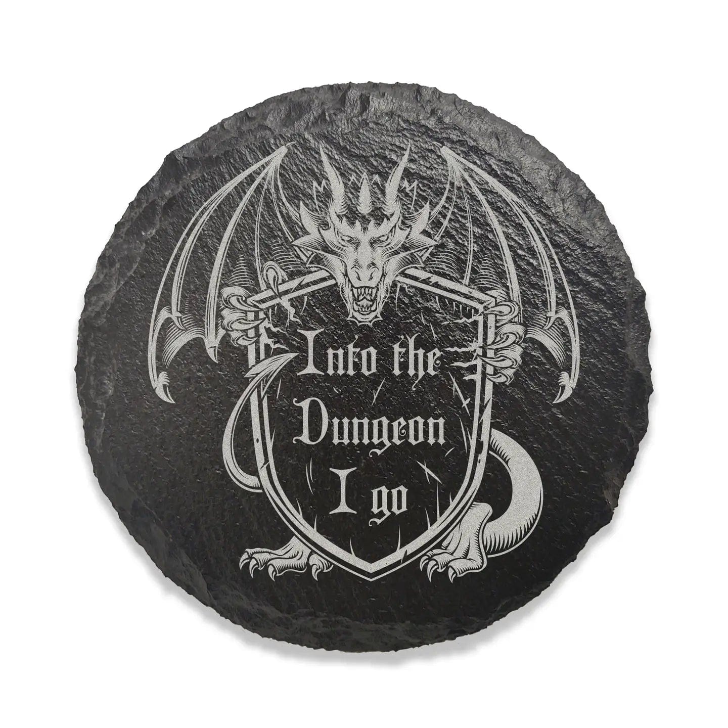 Game Master Dice Home > Drinkware > Coasters Funny D&D Drink Coaster - Into the Dungeon I Go 12811004