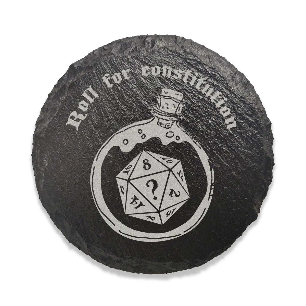 Game Master Dice Home > Drinkware > Coasters Funny D&D Drink Coaster - Roll for Constitution 12090108