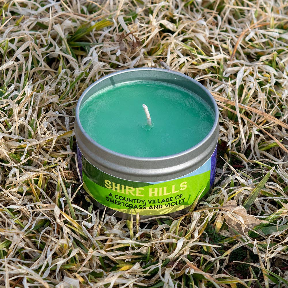 Game Master Dice Shire Hills Candle: 8oz Tin