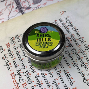 Game Master Dice Shire Hills Candle: 8oz Tin