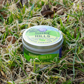 Game Master Dice Shire Hills Candle: 8oz Tin