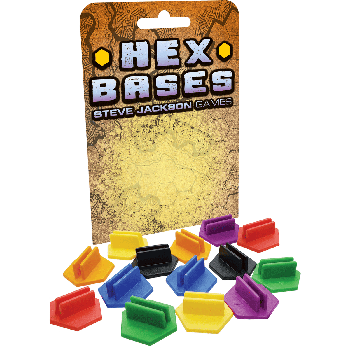 --- Game Supplies > Tokens & Counters Steve Jackson: Hex Bases 080742095922 SJG 4954