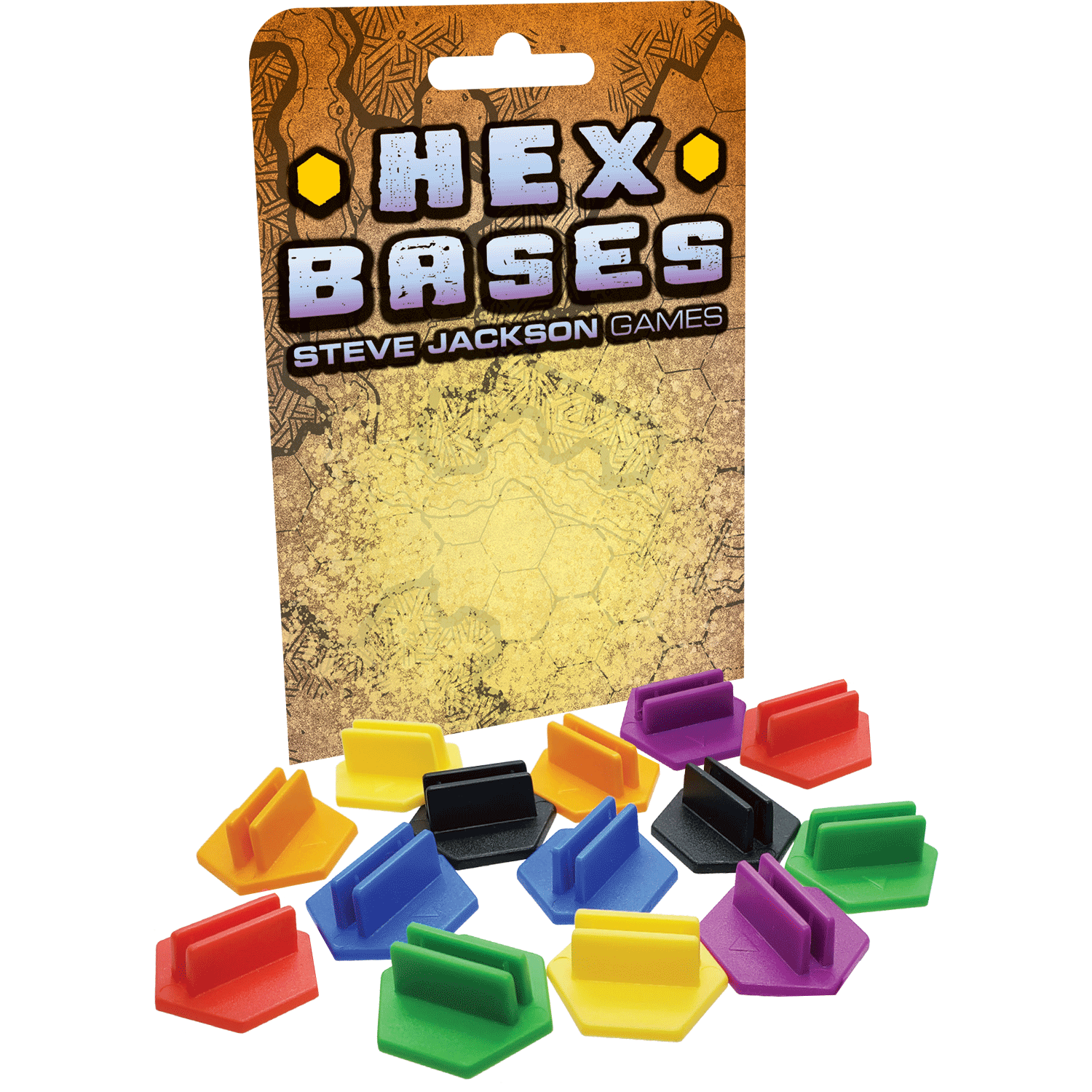 --- Game Supplies > Tokens & Counters Steve Jackson: Hex Bases 080742095922 SJG 4954