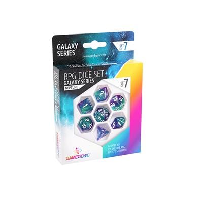 Gamegenic Dice > Other Dice Gamegenic: RPG Dice Set 7pc - Neptune (Galaxy Series) 4251715405055 GGS50013ML