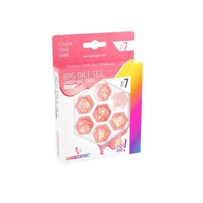 Gamegenic Dice > Other Dice Gamegenic: RPG Dice Set 7pc - Peach (Candy-Like Series) 4251715404997 GGS50010ML