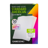 Gamegenic Game Supplies > Card Sleeves Board Game Sleeves Standard American Clear Matte 4251715419908 GGS10189ML