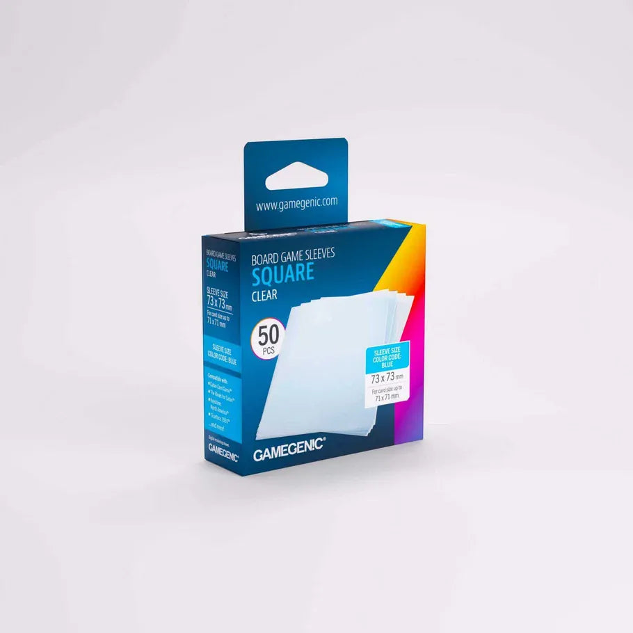 Gamegenic Game Supplies > Card Sleeves Gamegenic: Board Game Sleeves - Square, Clear (100 ct.) 4251715419847 GGS10183ML