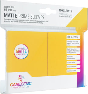 Gamegenic Game Supplies > Card Sleeves Gamegenic: Matte Prime Standard Card Game Sleeves - Yellow 4251715402474 GG1032