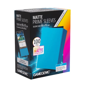Gamegenic Game Supplies > Card Sleeves Matte Prime Sleeves Blue 66x91 4251715419502 GGS10149ML