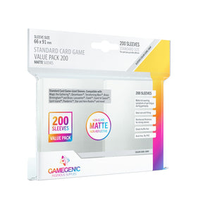 Gamegenic Game Supplies > Card Sleeves Matte Sleeves Standard Card Game-Size Value Pack (200ct.) 4251715419953 GGS10194ML