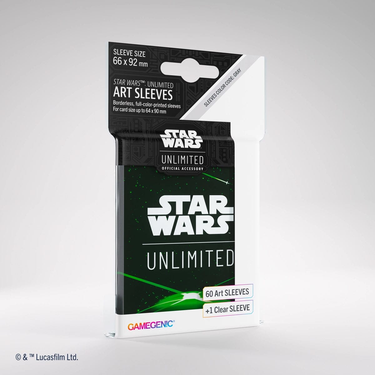 Gamegenic Game Supplies > Card Sleeves Star Wars Unlimited: Art Sleeve Black / Green 4251715415351 GGS15055ML