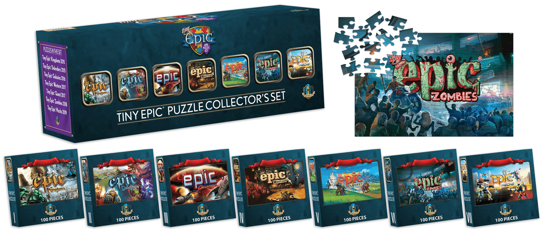 Gamelyn Games Puzzles > Jigsaw Puzzles Tiny Epic Puzzle: Collectors Set - Series 1 850038580100 GLG TEPZ01