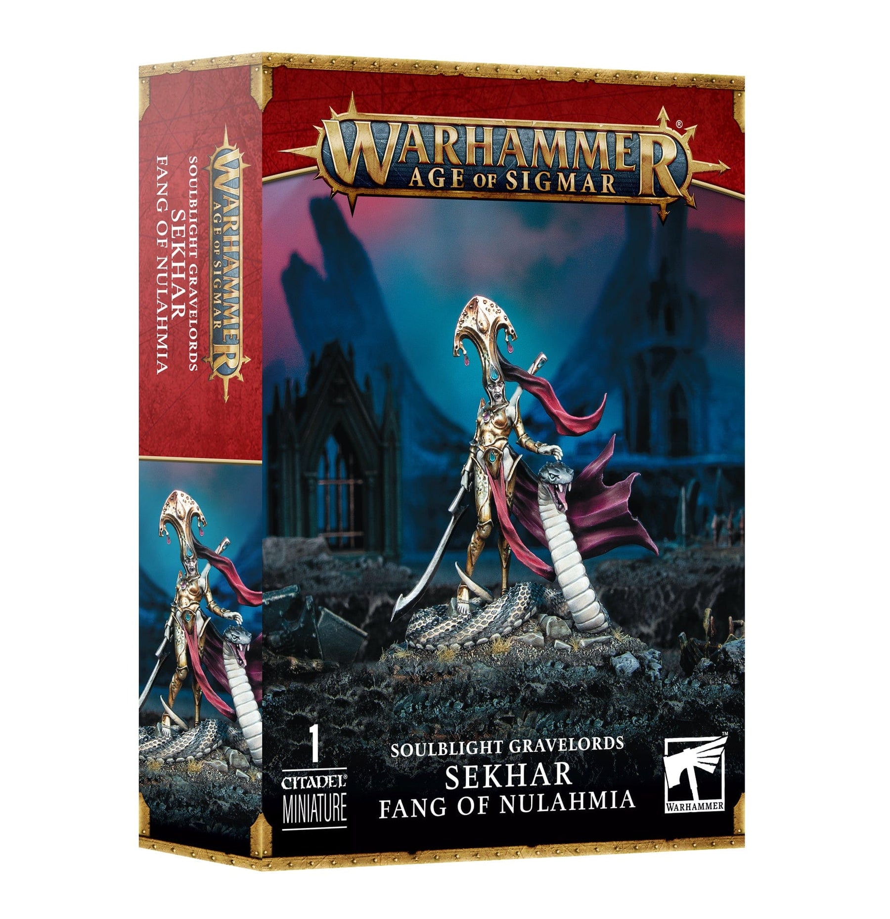 Games Workshop Games Workshop > Age of Sigmar S/GRAVELORDS: SEKHAR FANG OF NULAHMIA 5011921202928 91-73