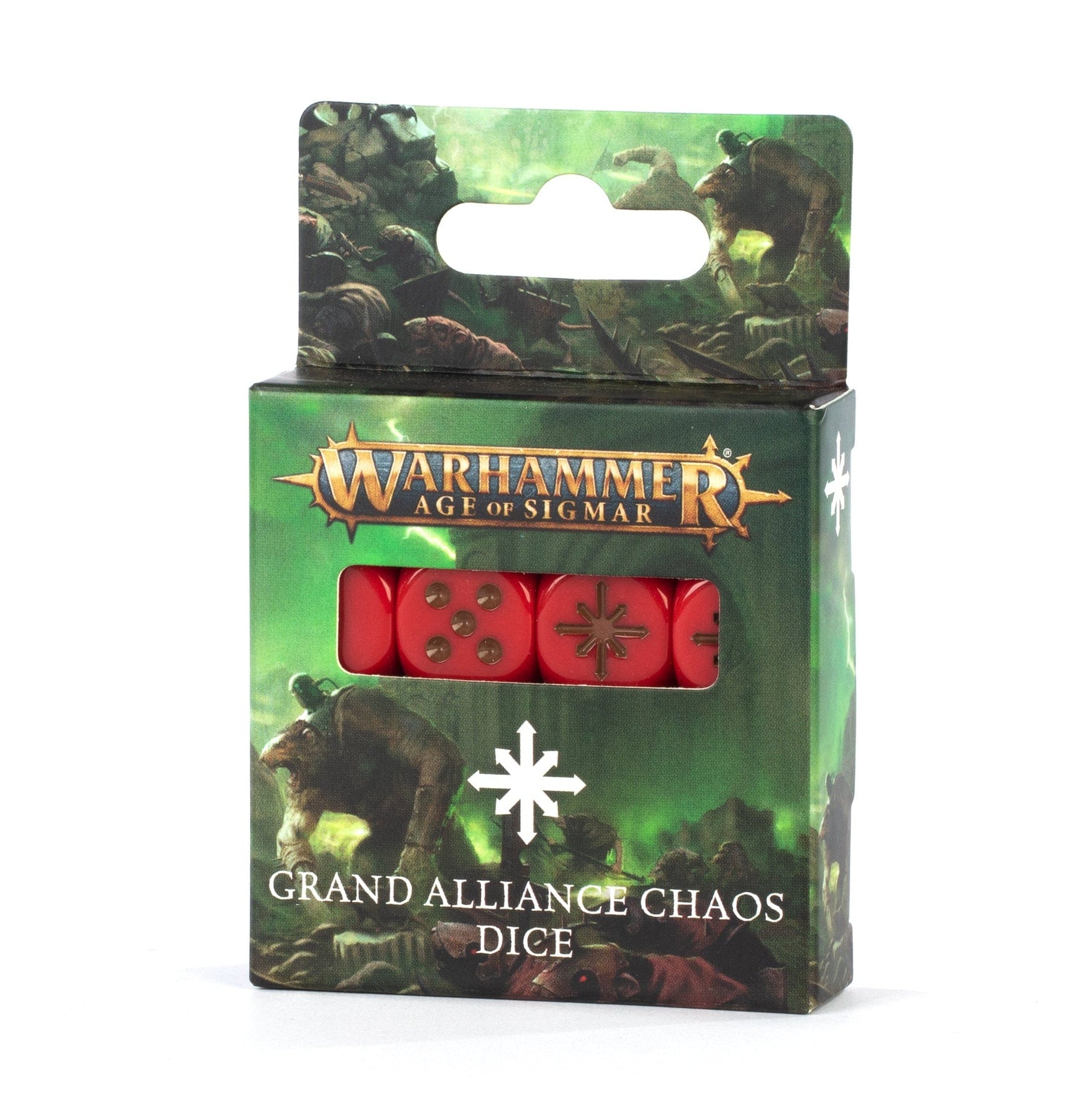 Games Workshop Games Workshop > Age of Sigmar Warhammer 40K - Age Of Sigmar: Grand Alliance Chaos Dice 5011921197071 80-22