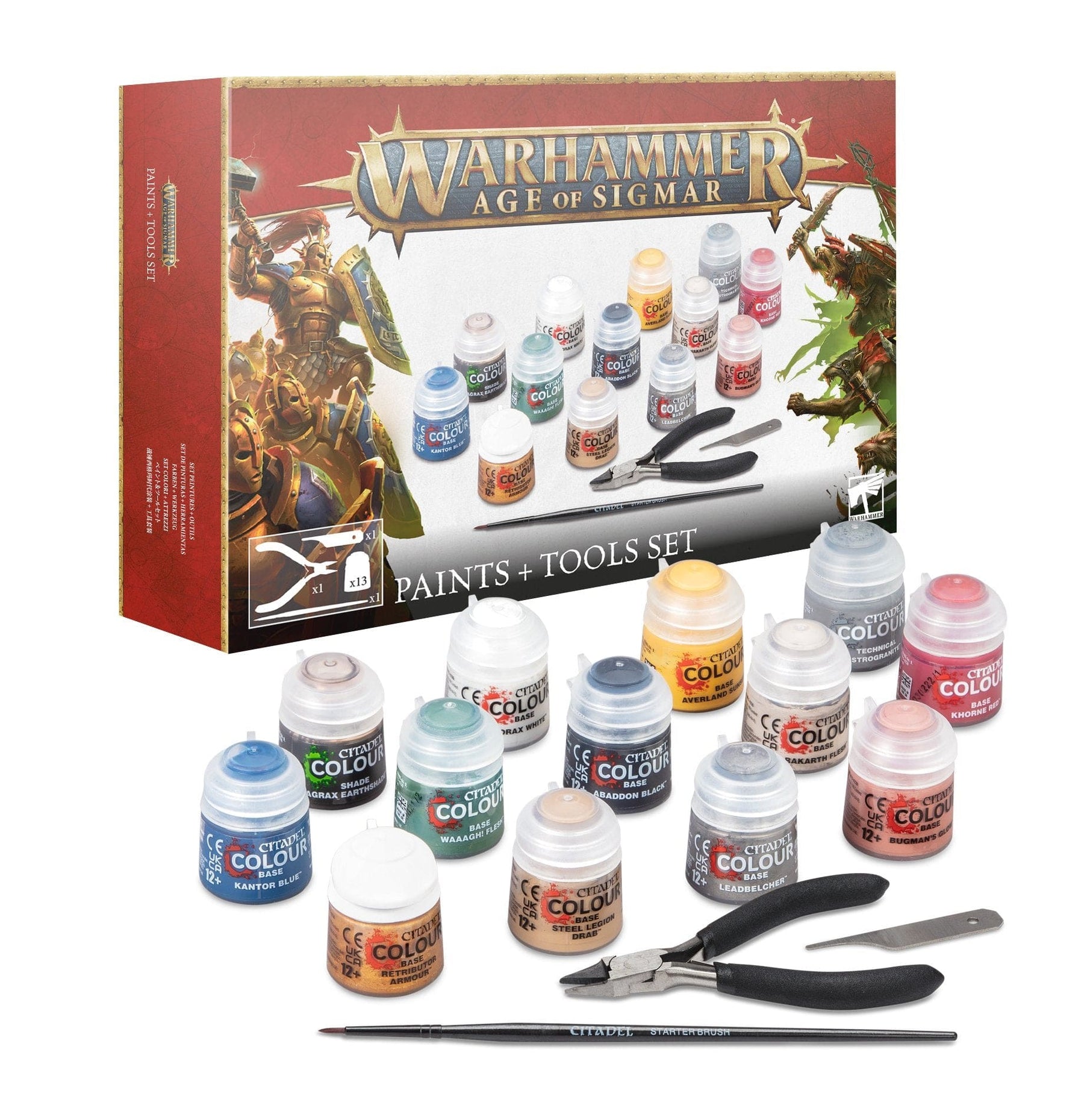 Games Workshop Games Workshop > Age of Sigmar Warhammer 40K - AOS PAINTS+TOOLS ENG 5011921219254 80-17