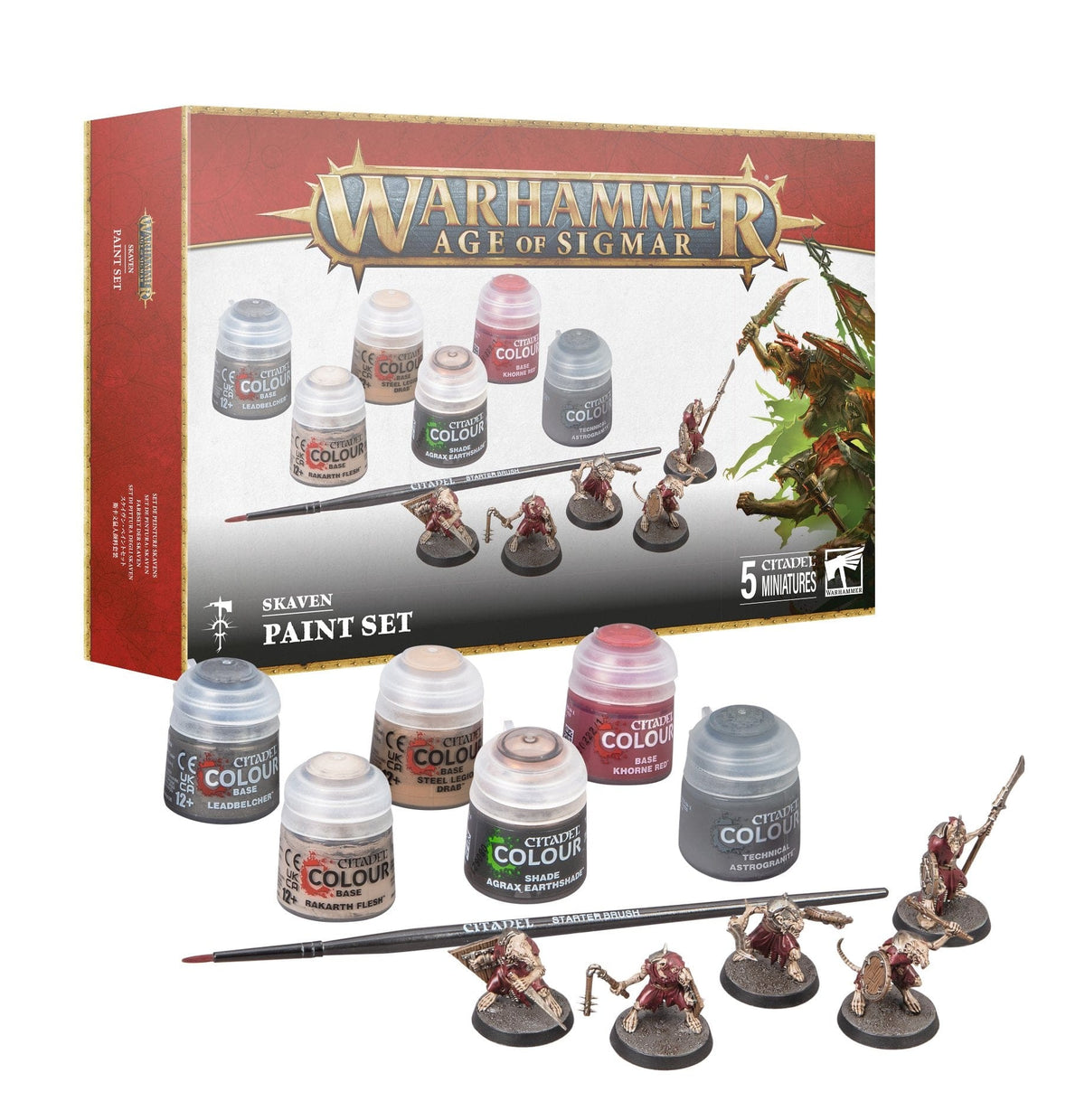 Games Workshop Games Workshop > Age of Sigmar Warhammer 40K - AOS SKAVEN + PAINT SET ENG 5011921219285 60-09