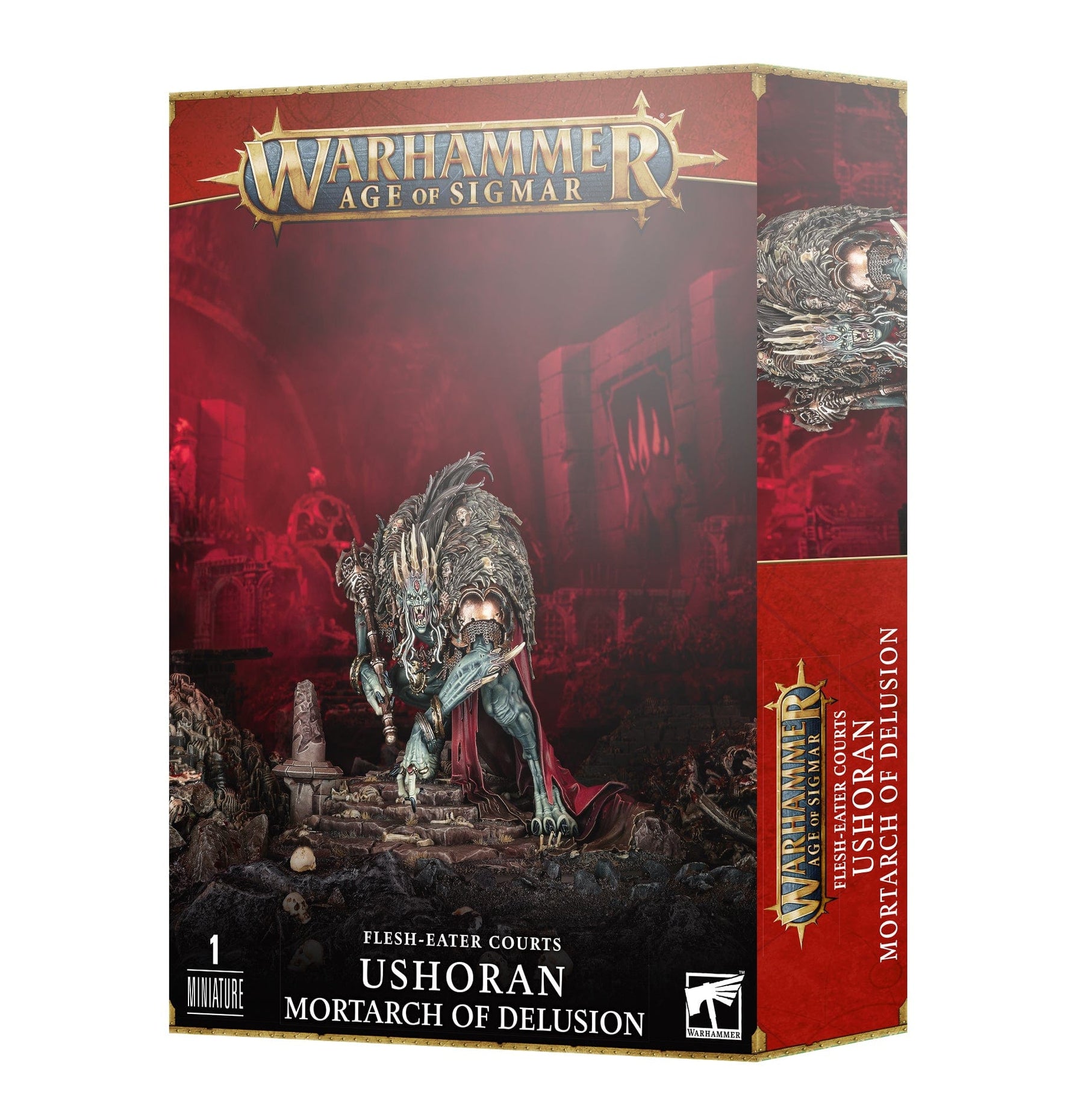 Games Workshop Games Workshop > Age of Sigmar Warhammer Age of Sigmar: Flesh Eater Courts - Ushoran Mortarch of Delusion 5011921202935 91-71