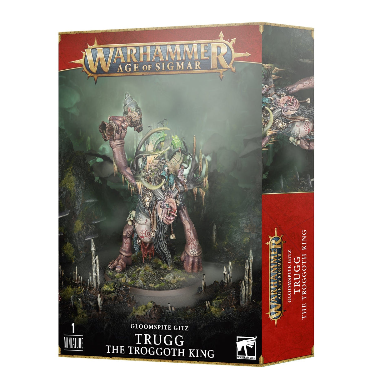 Games Workshop Games Workshop > Age of Sigmar Warhammer Age of Sigmar - Gloomspite Gitz - Trugg the Troggoth King 5011921201259 89-54