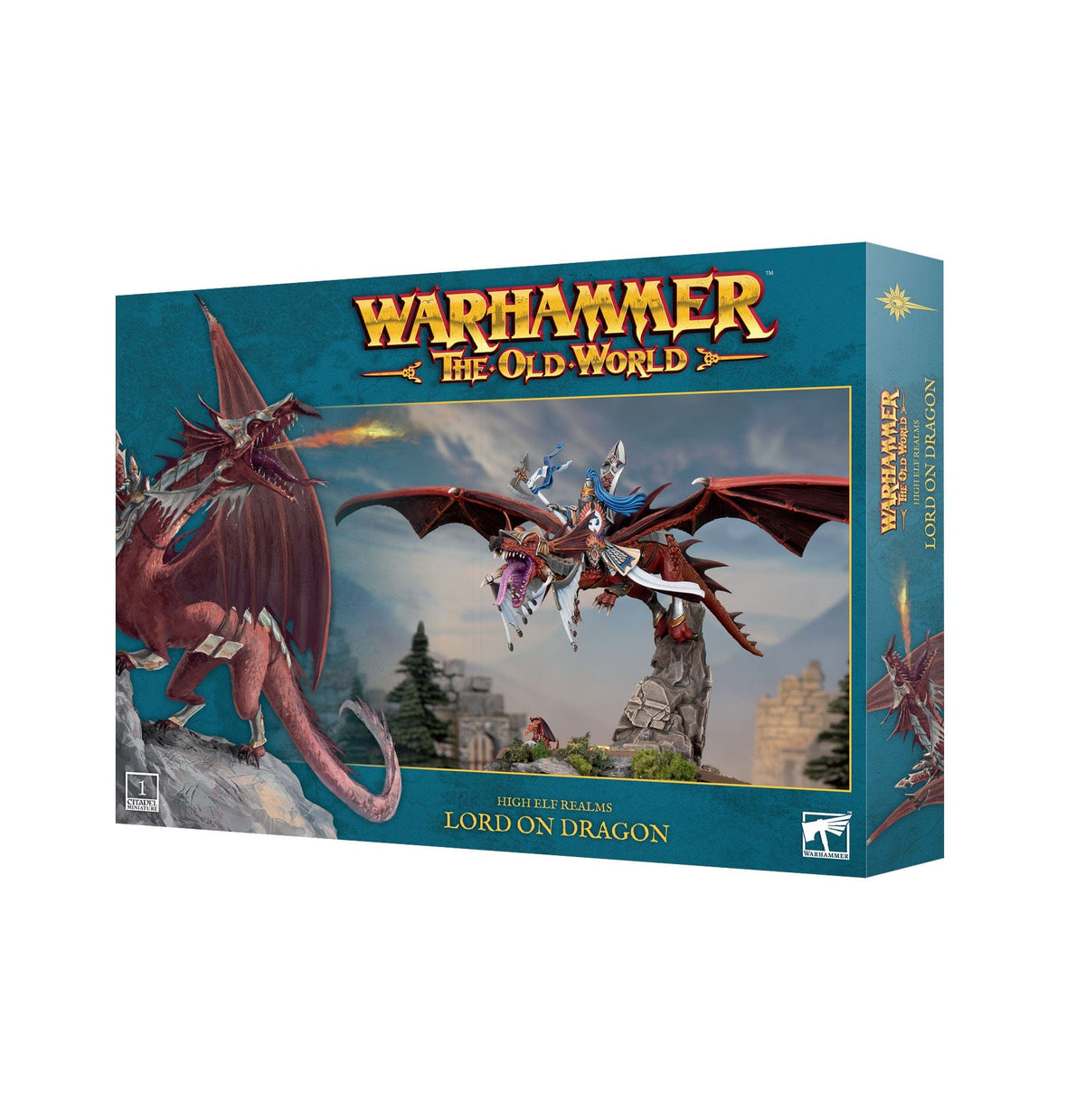 Games Workshop Games Workshop > Old World Warhammer 40K - High Elf Realms: Lord on Dragon 5011921206544 13-20
