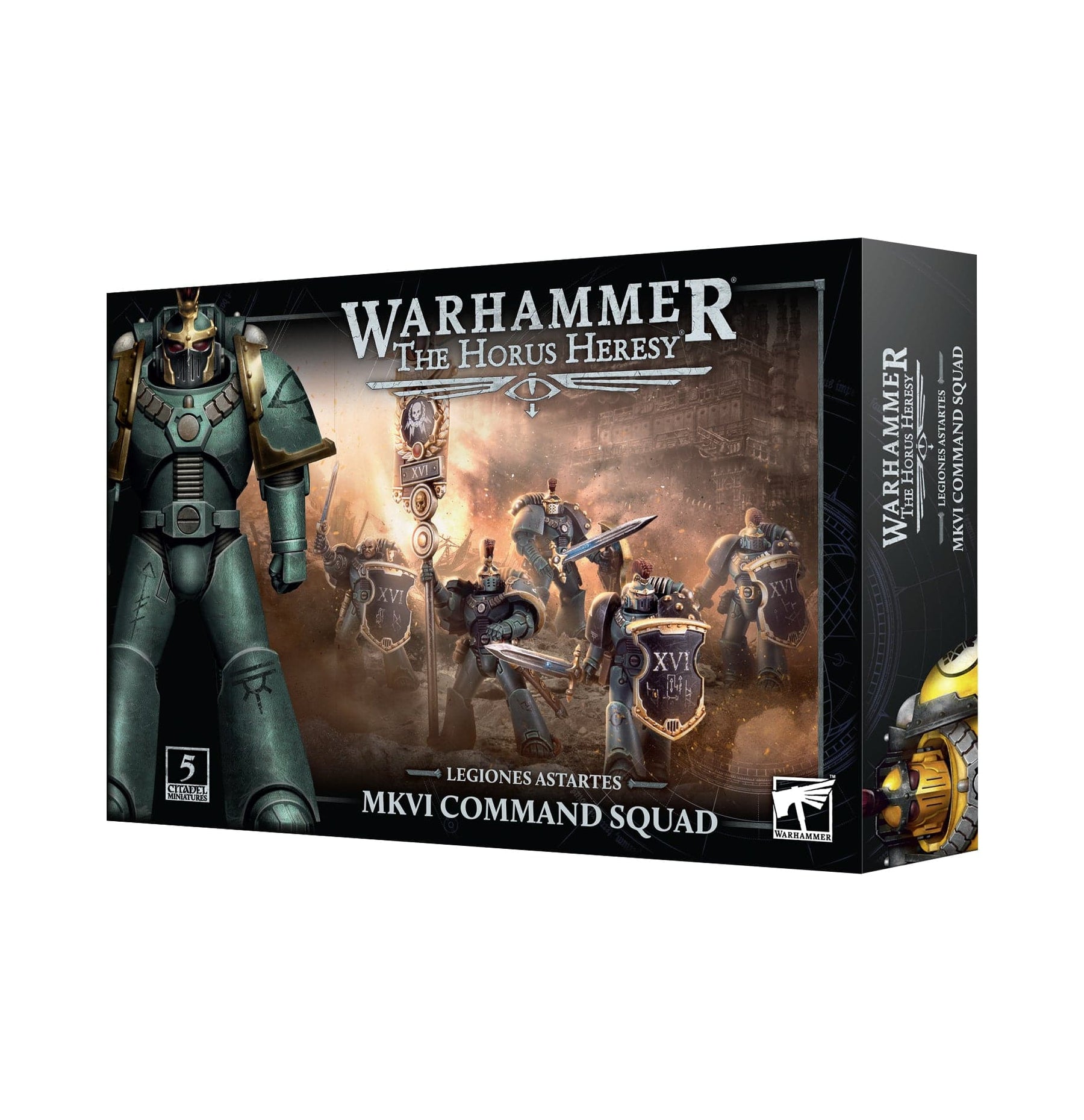 Games Workshop Games Workshop > Warhammer 40k LEGIONES ASTARTES: MKVI COMMAND SQUAD 5011921222605 31-85