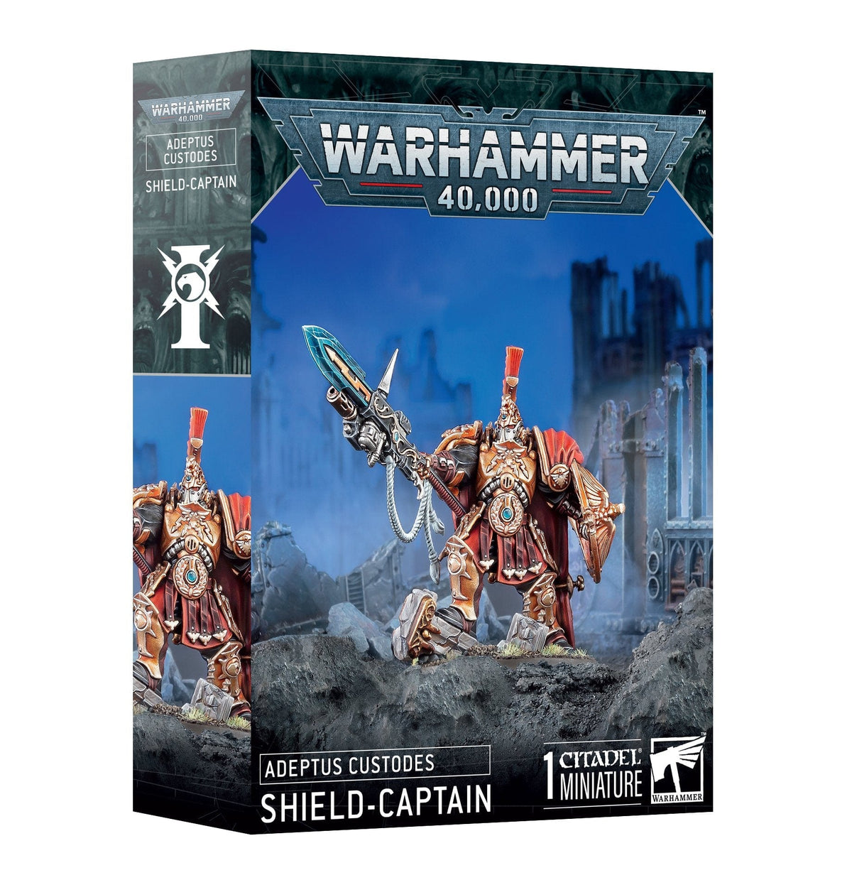 Games Workshop Games Workshop > Warhammer 40k Warhammer 40K: Adeptus Custodes - Shield-Captain 5011921218264 01-21