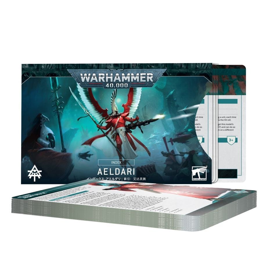 Games Workshop Tabletop Games > Games Workshop > Warhammer 40k > Index Cards Warhammer 40k: Aeldari Index Cards (10E) 5011921208142 72-46