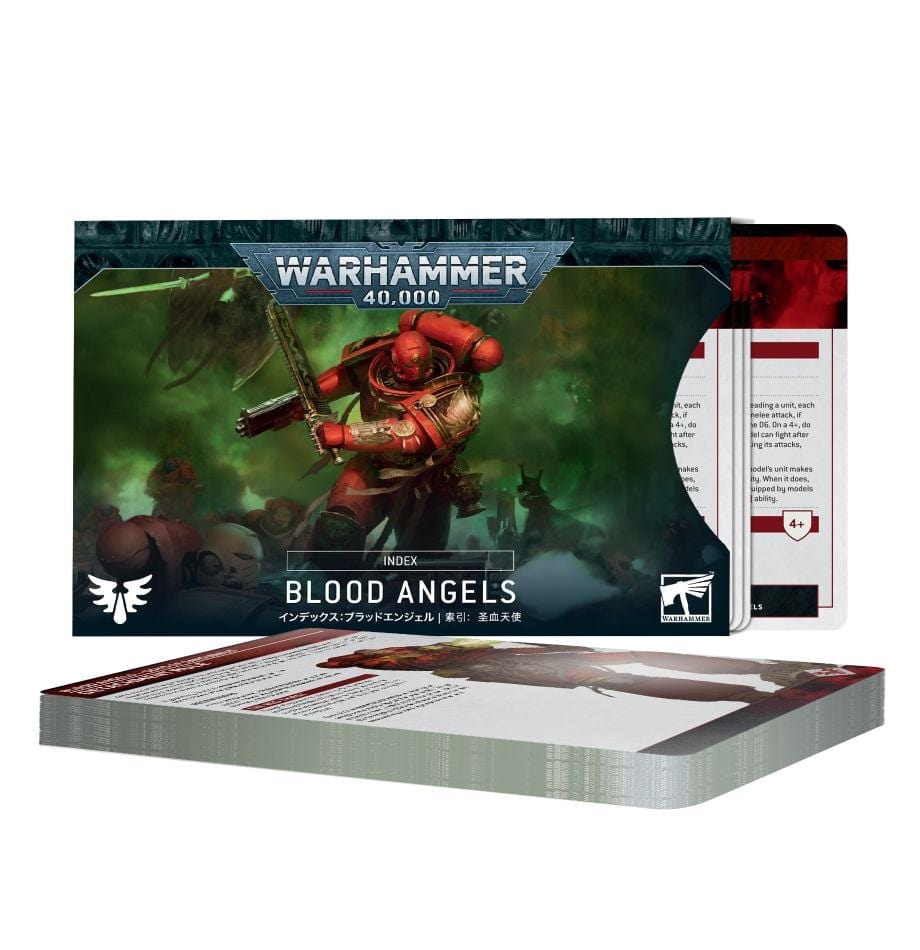 Games Workshop Tabletop Games > Games Workshop > Warhammer 40k > Index Cards Warhammer 40k: Blood Angels Index Cards (10E) 5011921208395 72-41
