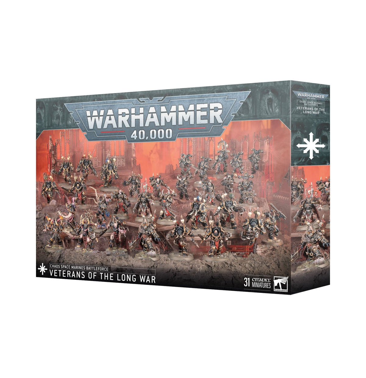 Games Workshop Games Workshop > Warhammer 40k Warhammer 40K: Chaos Space Marines Battleforce - Veterans of the Long War 501192121683-3 43-16