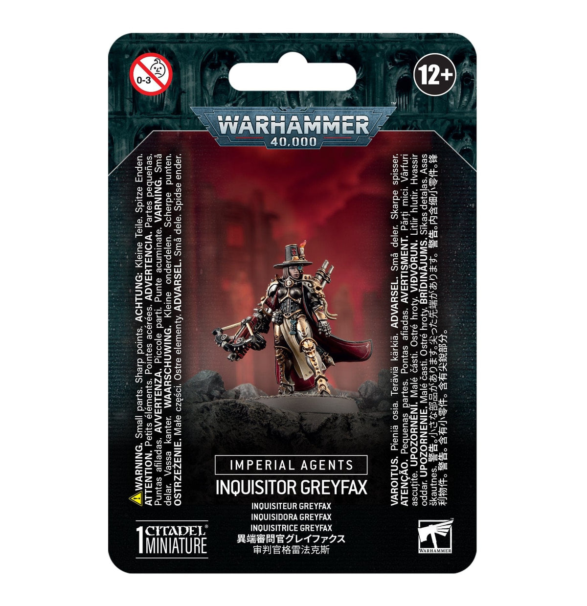 Games Workshop Games Workshop > Warhammer 40k Warhammer 40K - IMPERIAL AGENTS: INQUISITOR GREYFAX 5011921230334 52-45