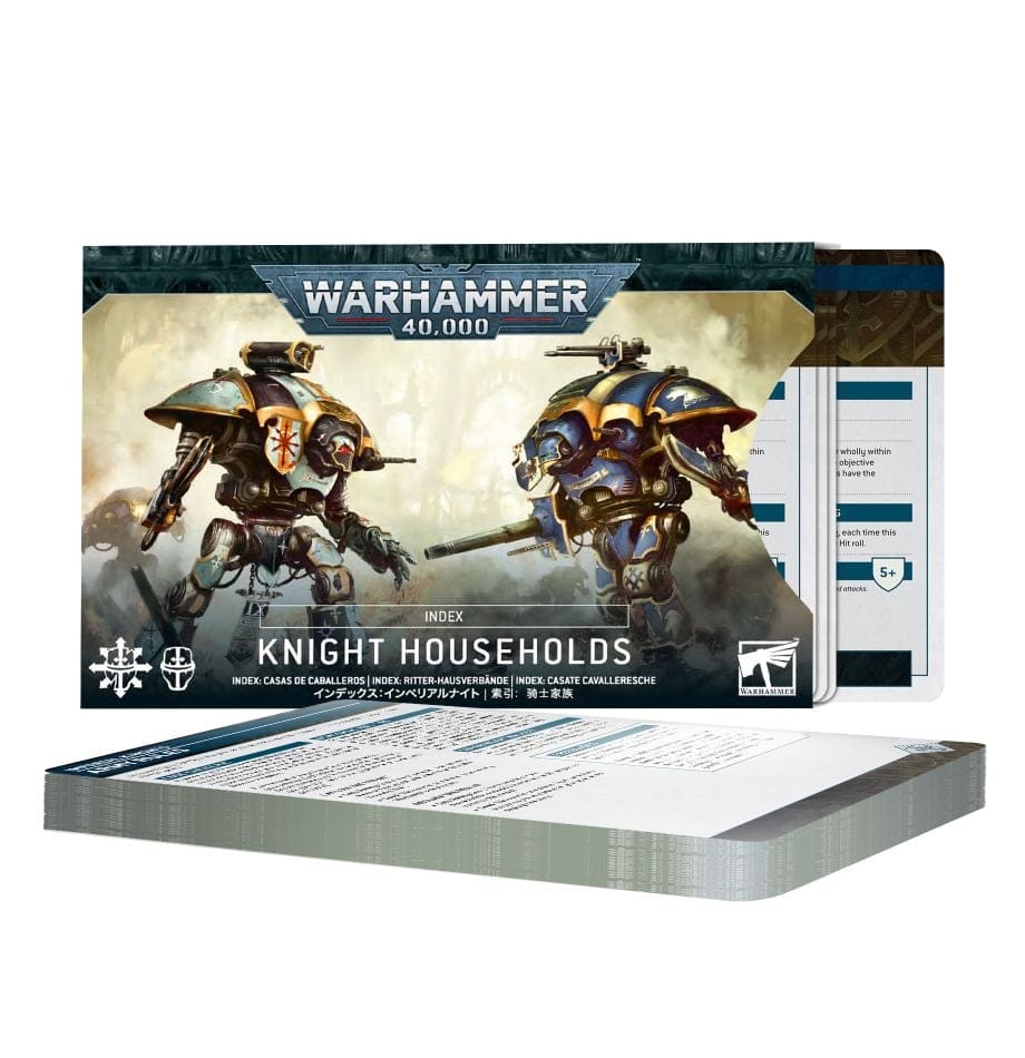 Games Workshop Tabletop Games > Games Workshop > Warhammer 40k > Index Cards Warhammer 40k: Knight Households Index Cards (10E) 5011921208883 72-54
