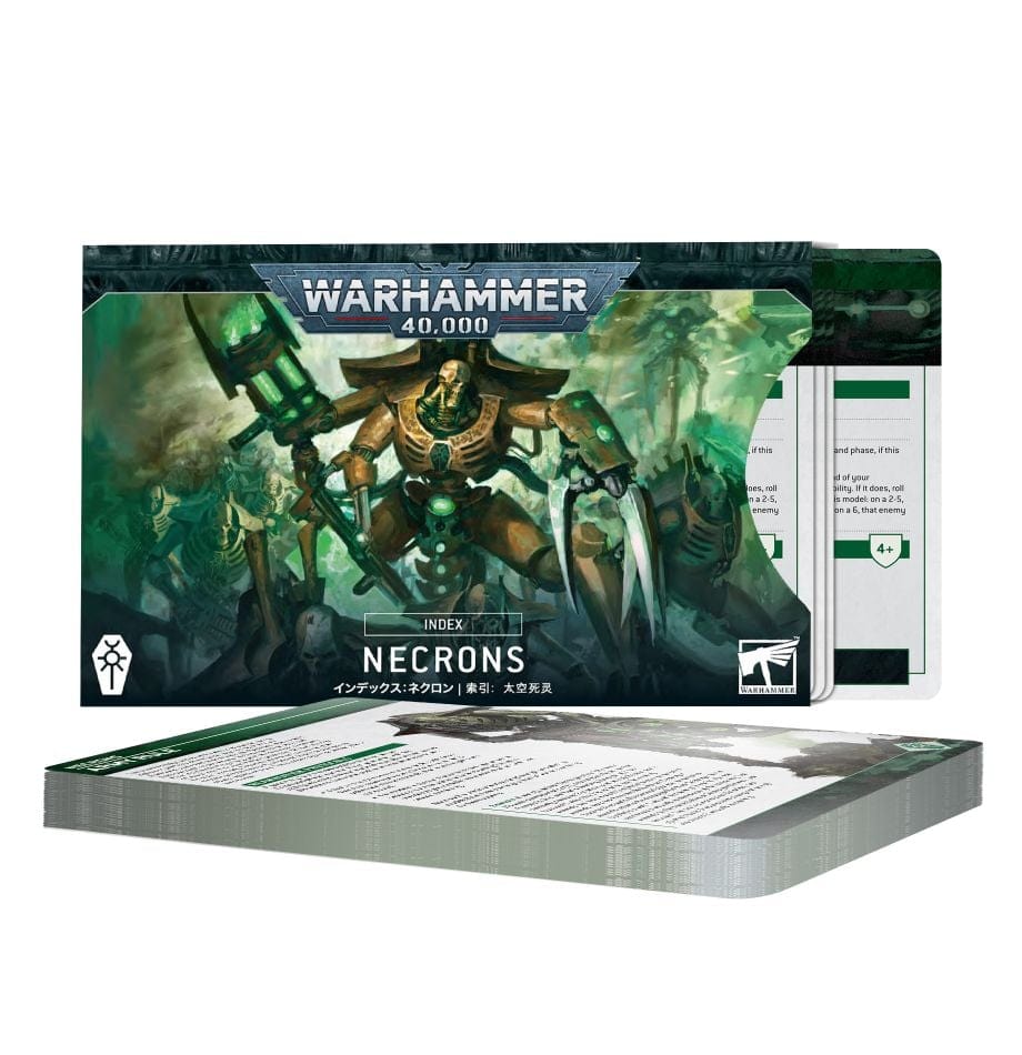 Games Workshop Tabletop Games > Games Workshop > Warhammer 40k > Index Cards Warhammer 40k: Necrons Index Cards (10E) 5011921143313 72-49