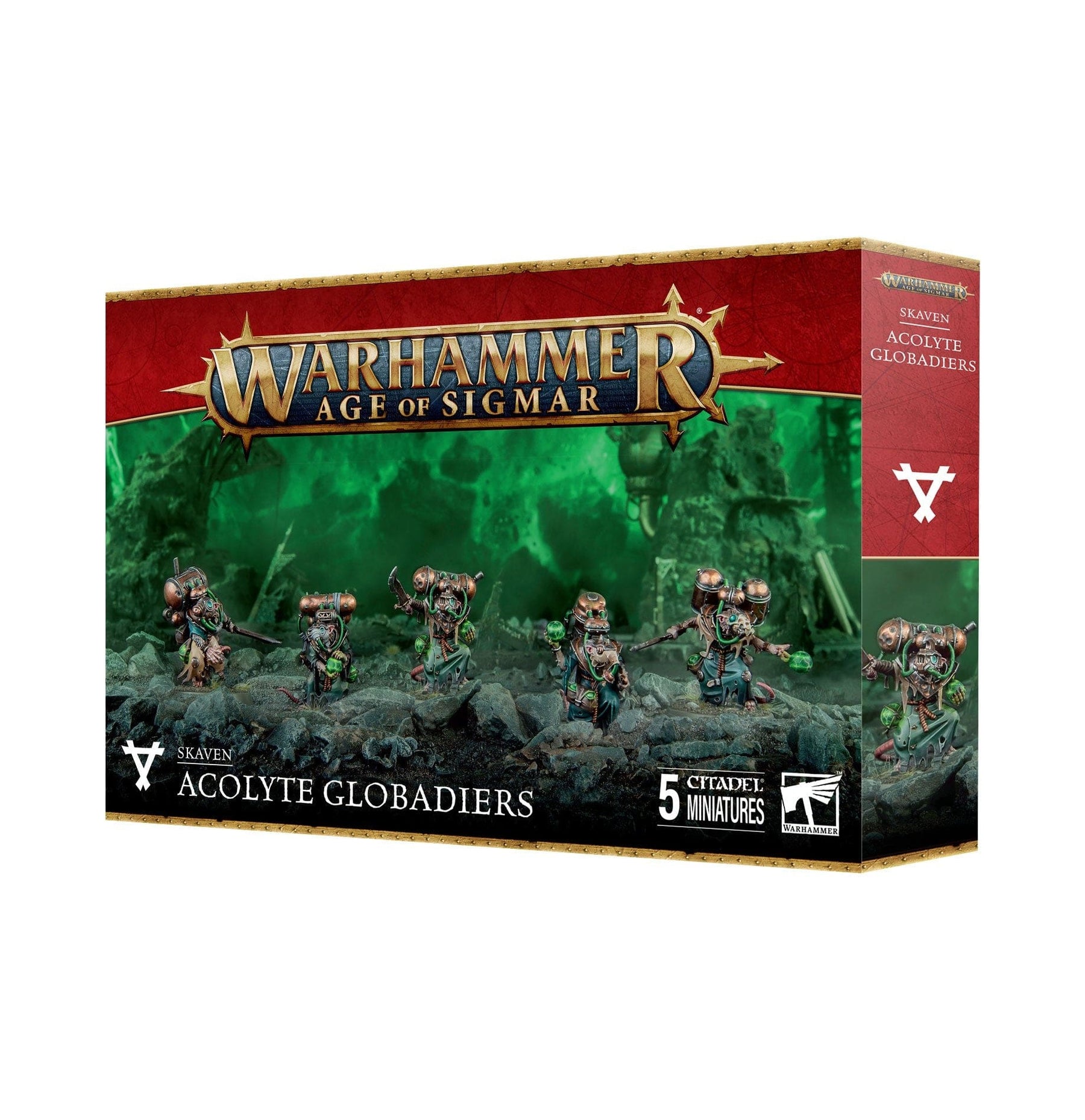 Games Workshop Games Workshop > Warhammer 40k Warhammer 40K - SKAVEN: ACOLYTE GLOBADIERS 5011921219049 90-47