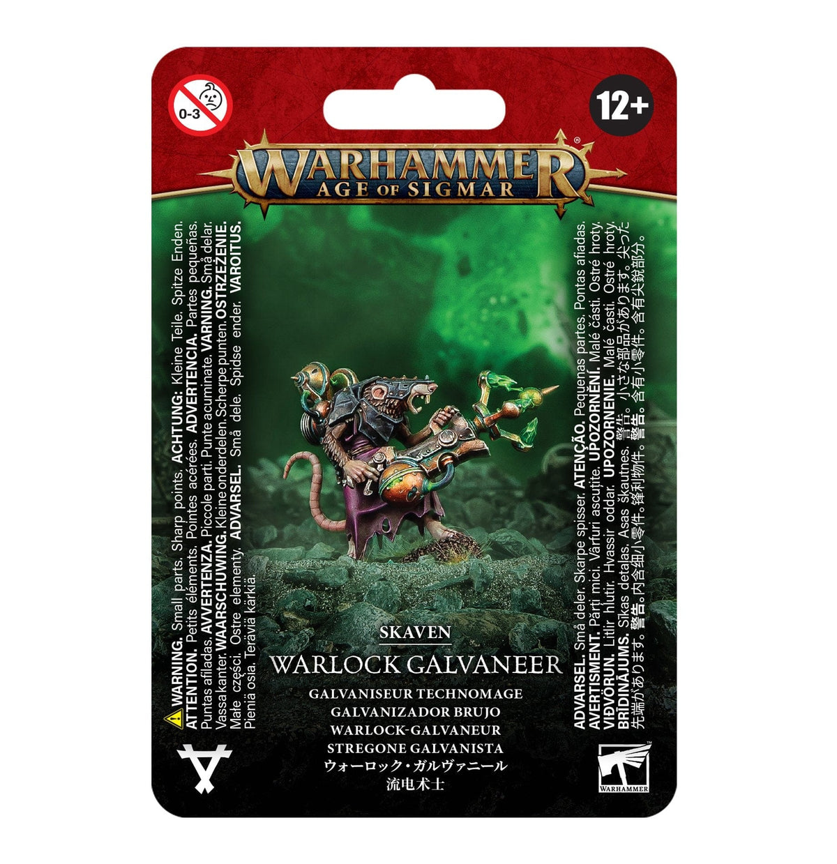 Games Workshop Games Workshop > Warhammer 40k Warhammer 40K - SKAVEN: WARLOCK GALVANEER 5011921219148 90-51