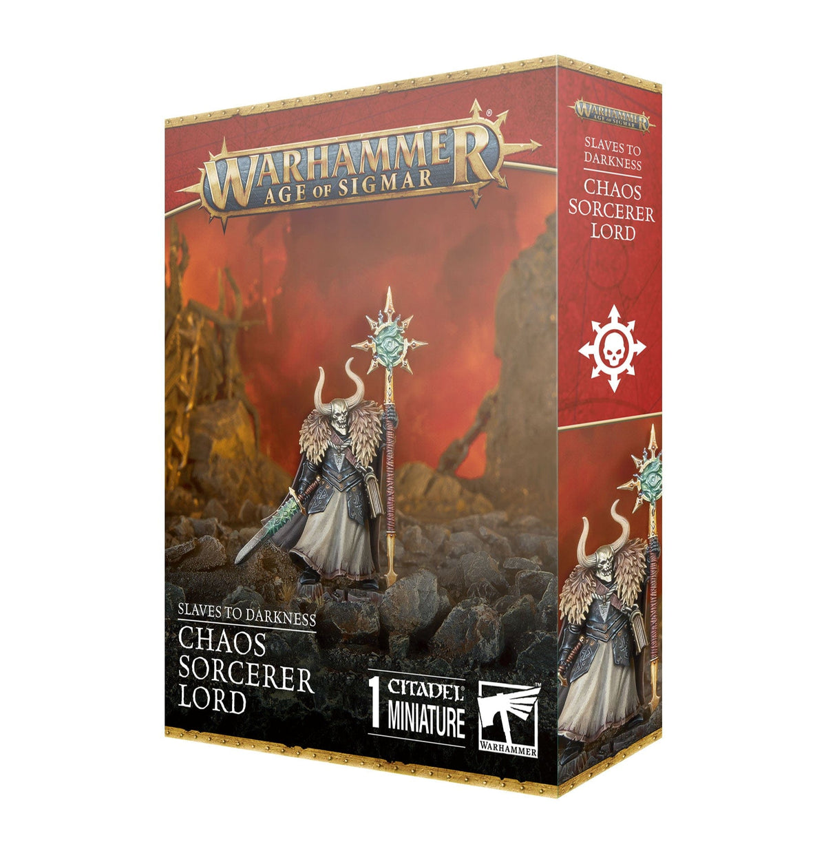 Games Workshop Games Workshop > Warhammer 40k WARHAMMER 40K - SLAVES TO DARKNESS: CHAOS SORCERER LORD 5011921225132 83-100