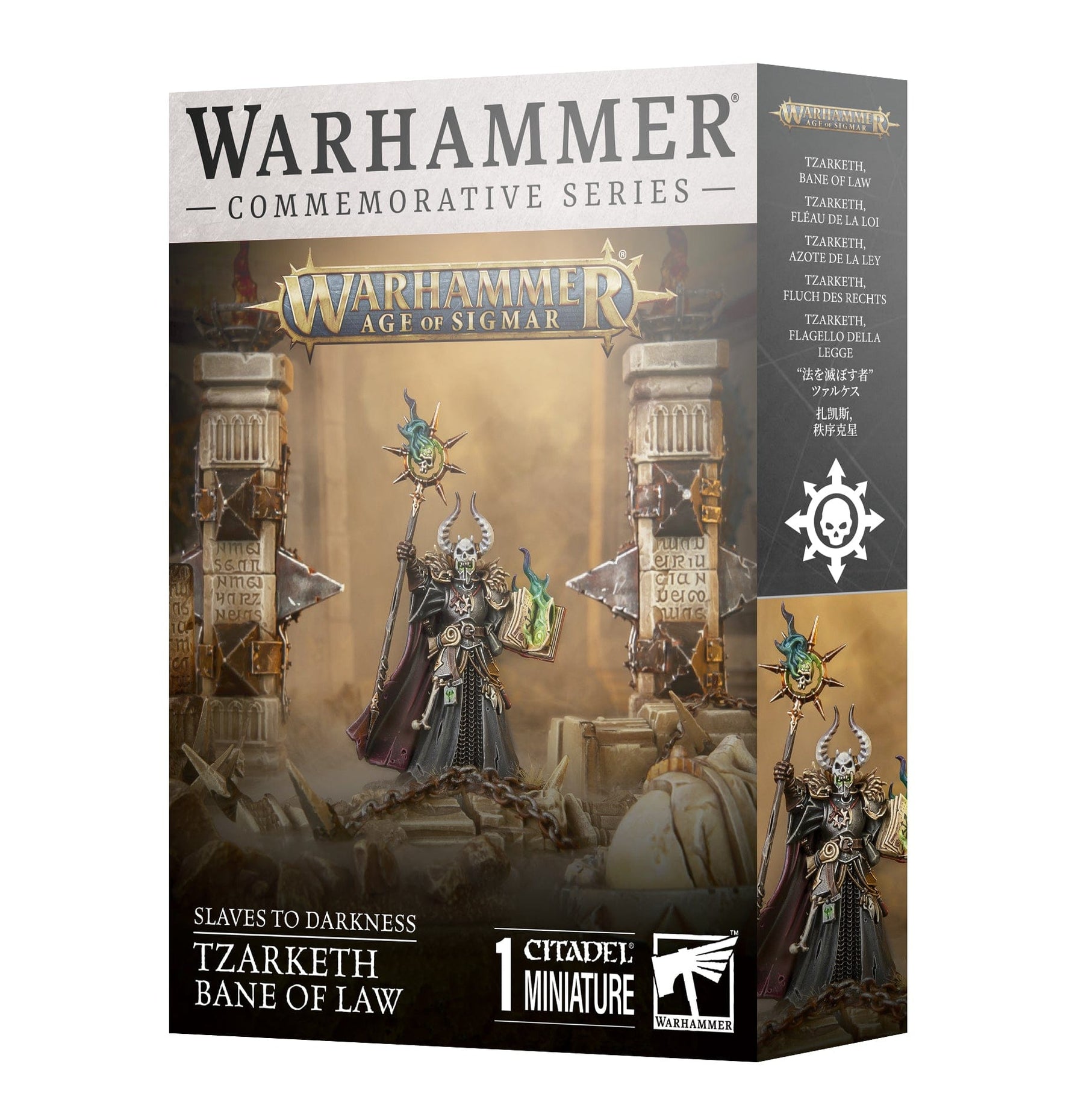 Games Workshop Games Workshop > Warhammer 40k WARHAMMER 40K - SLAVES TO DARKNESS: TZARKETH BANE OF LAW 5011921234165 83-101