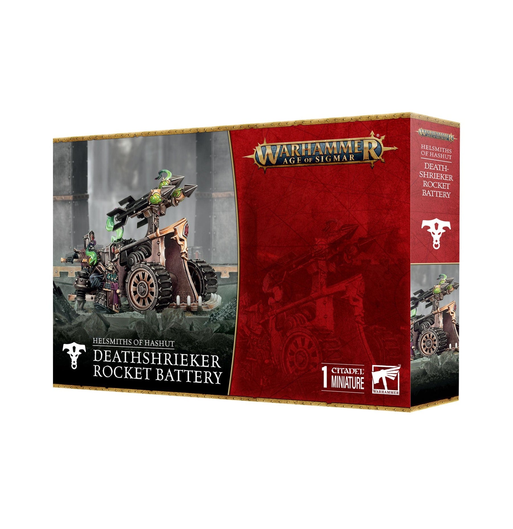 Games Workshop Tabletop Games > Games Workshop > Age of Sigmar Warhammer Age of Sigmar - Helsmiths of Hashut: Deathshrieker Rocket Battery 5011921241668 82-07