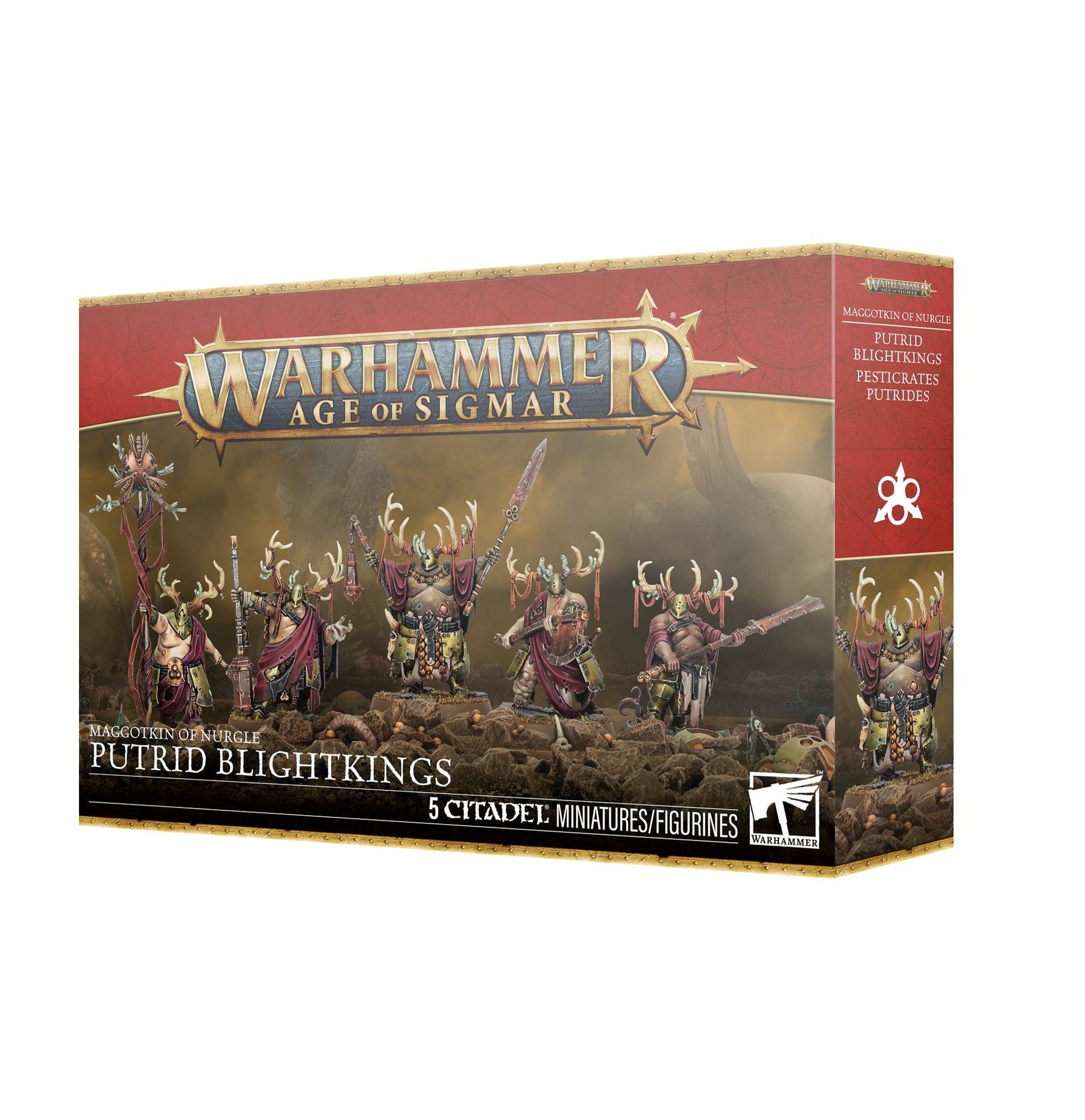 Games Workshop Tabletop Games > Games Workshop > Age of Sigmar Warhammer Age of Sigmar: Maggotkin of Nurgle Putrid Blightkings 5011921259779 83-28