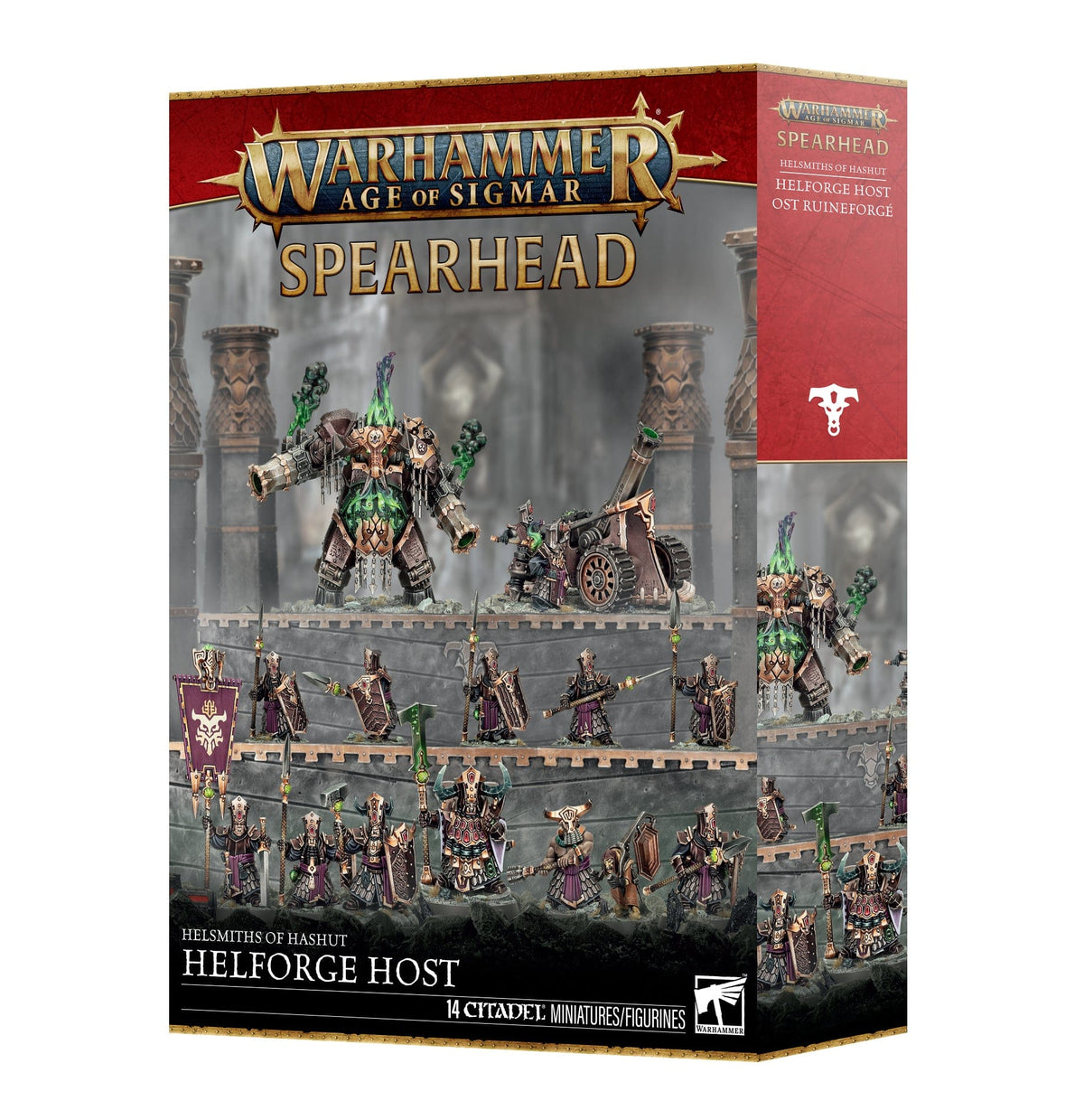 Games Workshop Tabletop Games > Games Workshop > Age of Sigmar Warhammer Age of Sigmar: Spearhead: Hashut Heroes Helforge Host 5011921177813 70-821